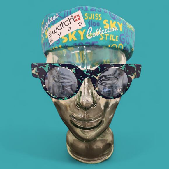 Swatch Eyes Sunglasses LITTLE MAN SW712 002 with interchangeable Frame NOS - Picture 13 of 13